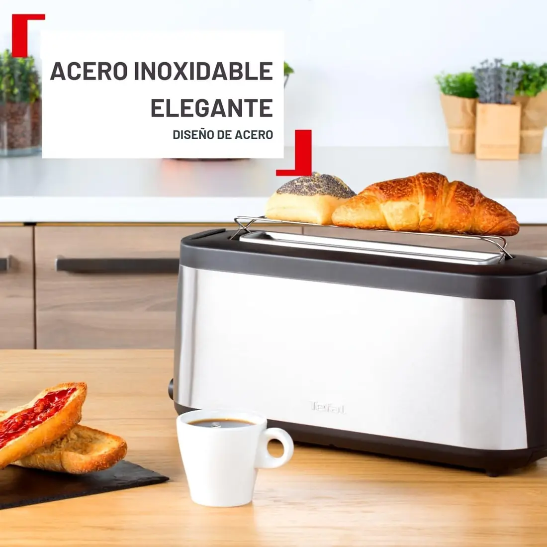Tefal Element TL4308 - Tostadora 1 Ranura Larga foto 2